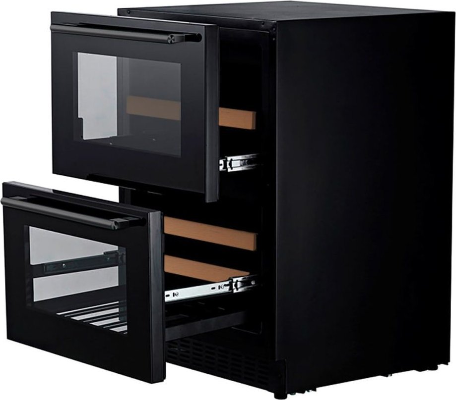 Chłodziarka do wina mQuve mQuvee WCDD60FGB WineCave 60DD Fullglass Black