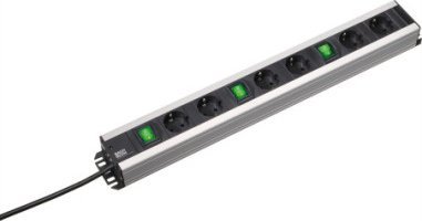 Bachmann BACHMANN gniazdo wielokrotne 6x styk uziemiony 3x przełącznik, 2 m