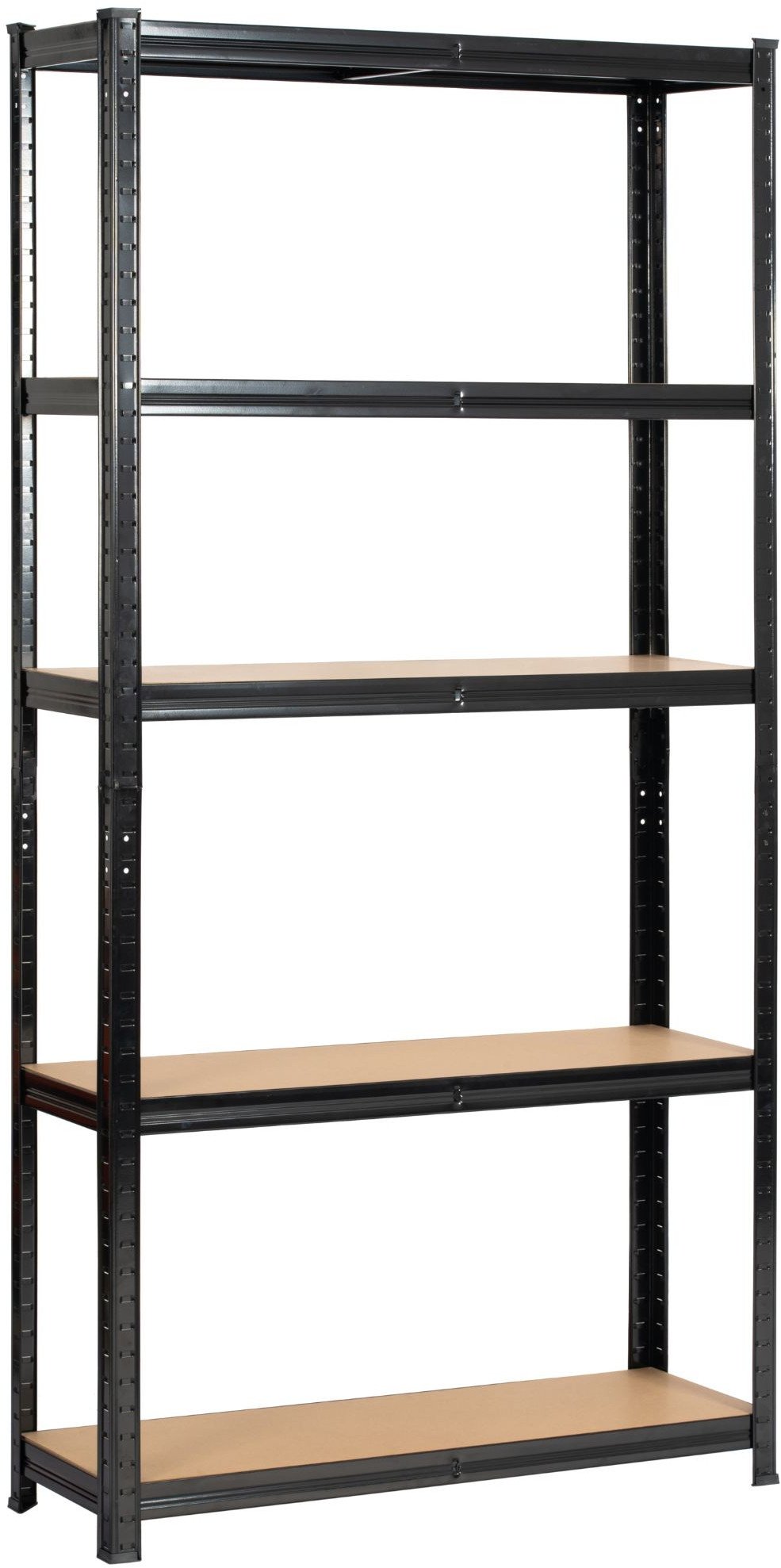 Fancy Garden Regał metalowy magazynowy warsztatowy do garażu piwnicy 90x30x180 cm - czarny