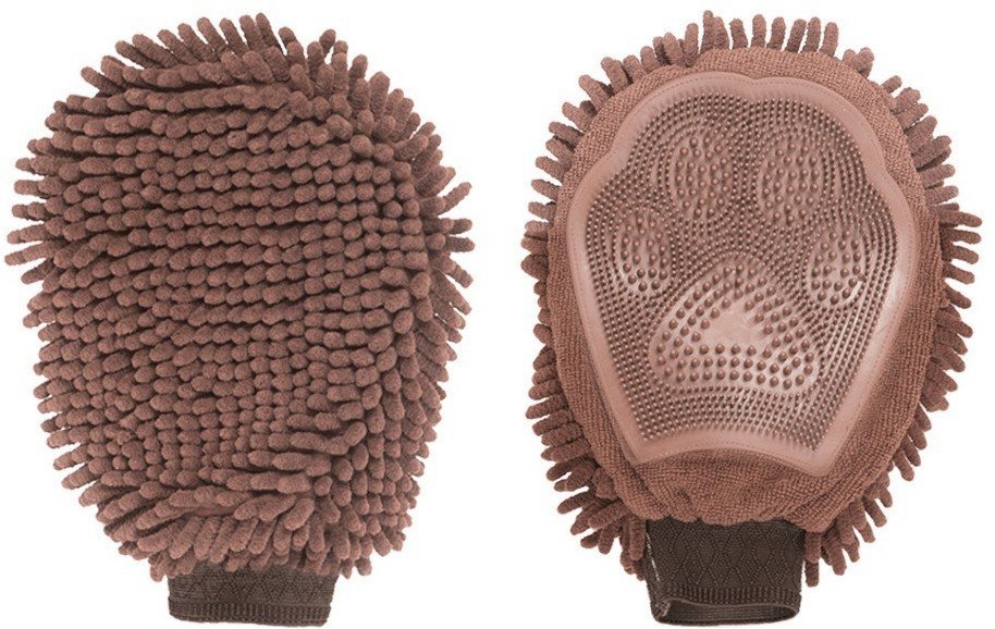 Rękawica do kąpieli Dog Gone Smart Brązowy (25 x 18 cm)