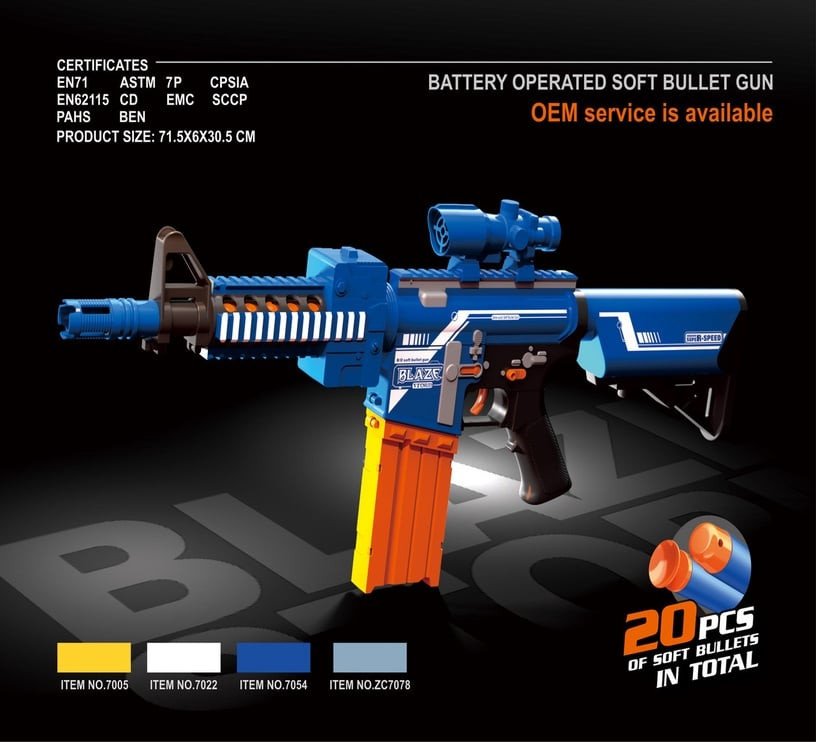 SOFT DART GUN 20 DARTS