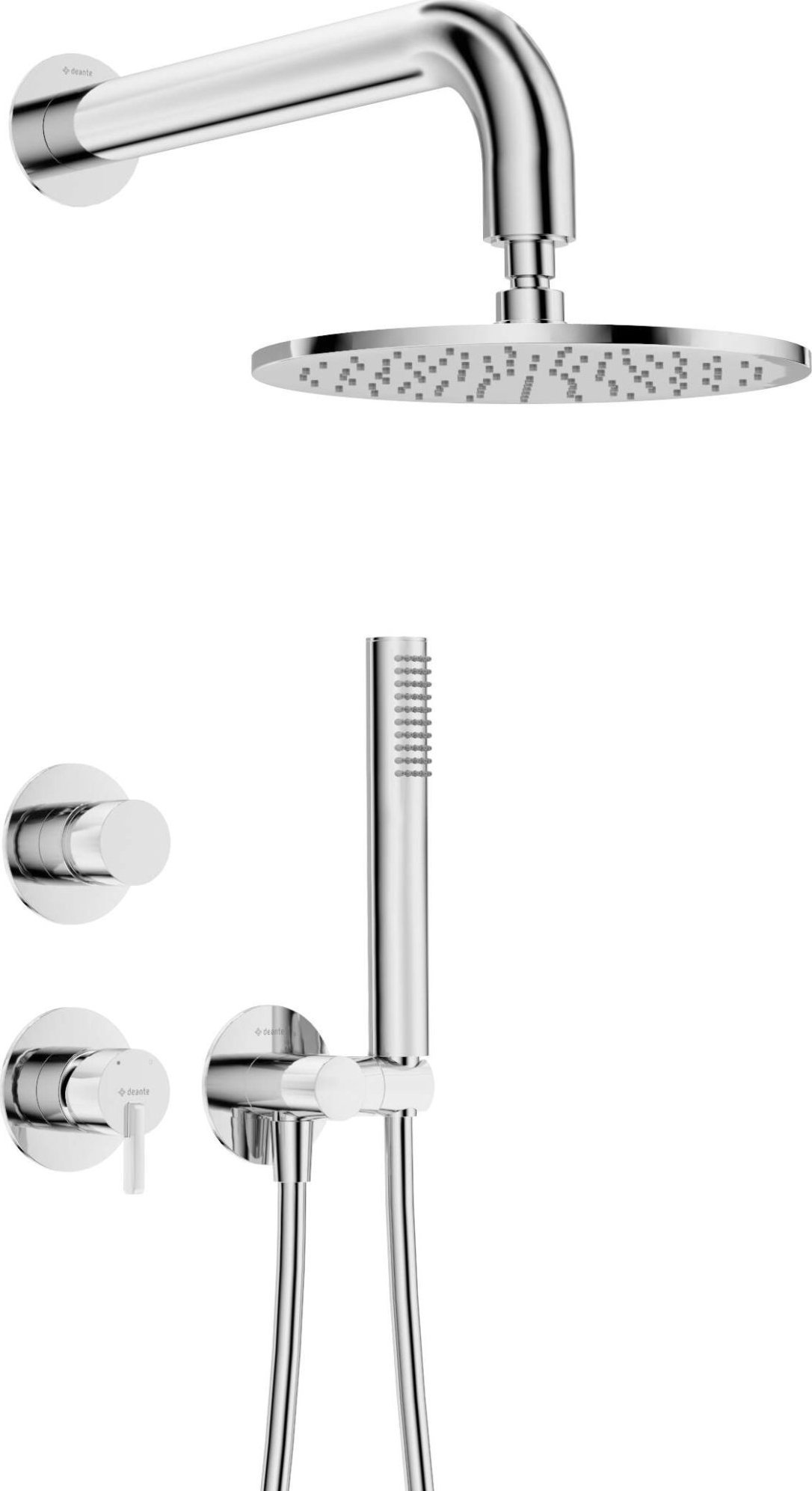Zestaw prysznicowy Deante Zestaw prysznicowy podtynkowy z głowicą prysznicową