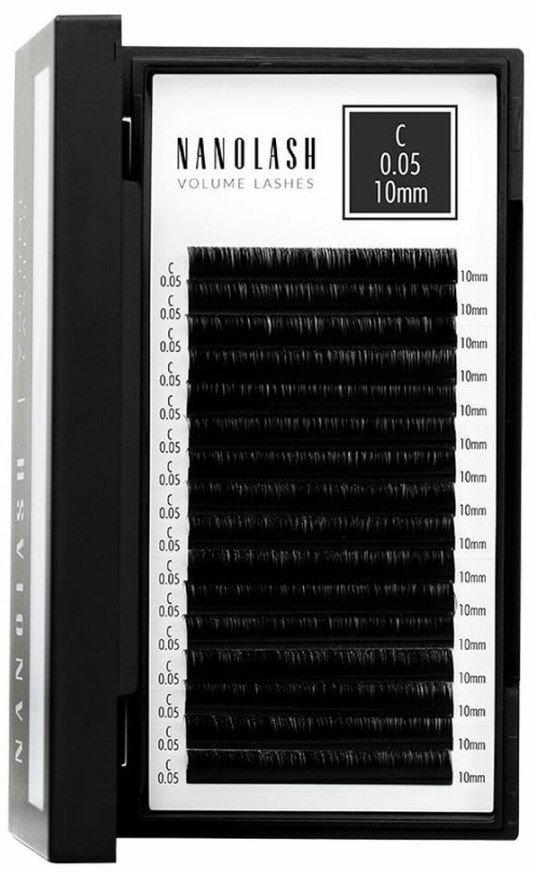 Zestaw sztuczne rzęsy Nanolash VOLUME LASHES Doczepy 10 mm