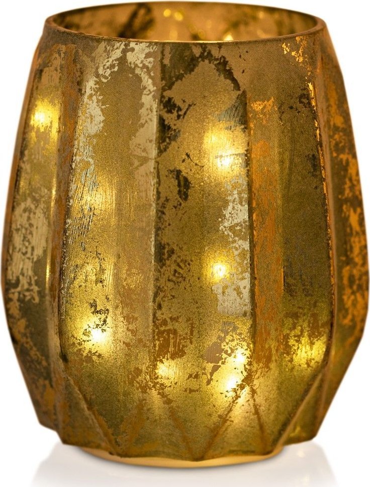 AmeliaHome AmeliaHome LAmion dekoracja LED CORDOBA 12X13 butelkowa zieleń