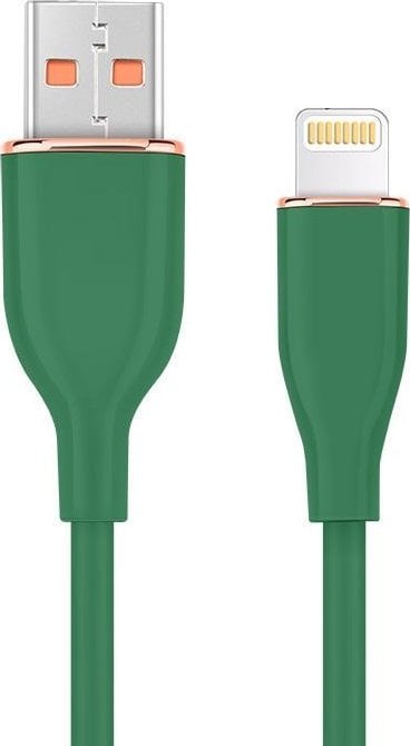 Kabel USB Gembird USB-A - Lightning 1.5 m Zielony (CC-USB2S-AM8PM-1.5M-G)