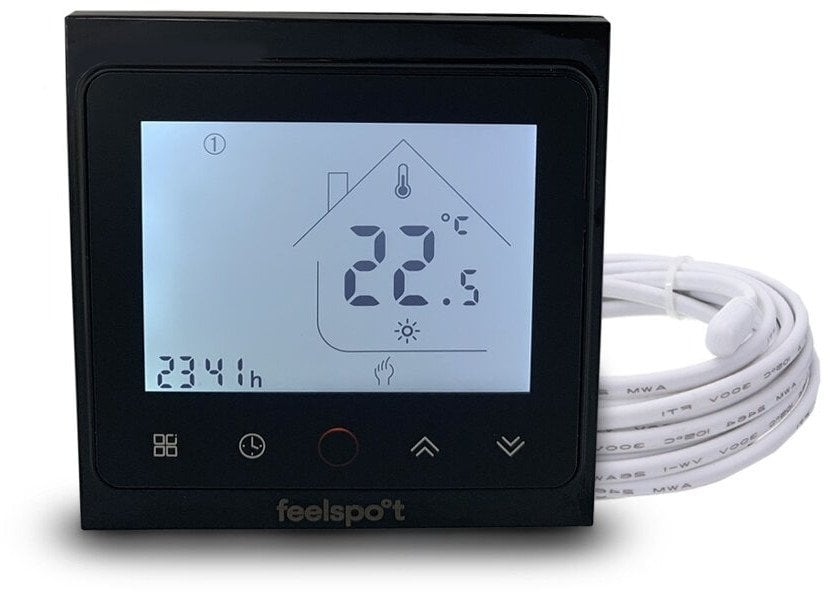 Electronic programmable thermostat (thermoregulator) Feelspot WTH51.36 NEW BLACK
