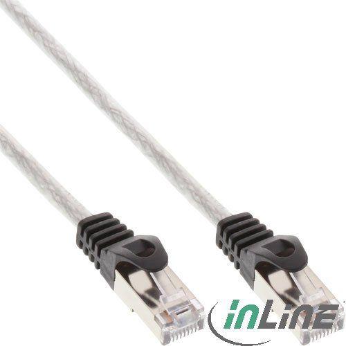 InLine Patchcord, Cat.5e, SF/UTP, 0.5m, przezroczysty (72550T)