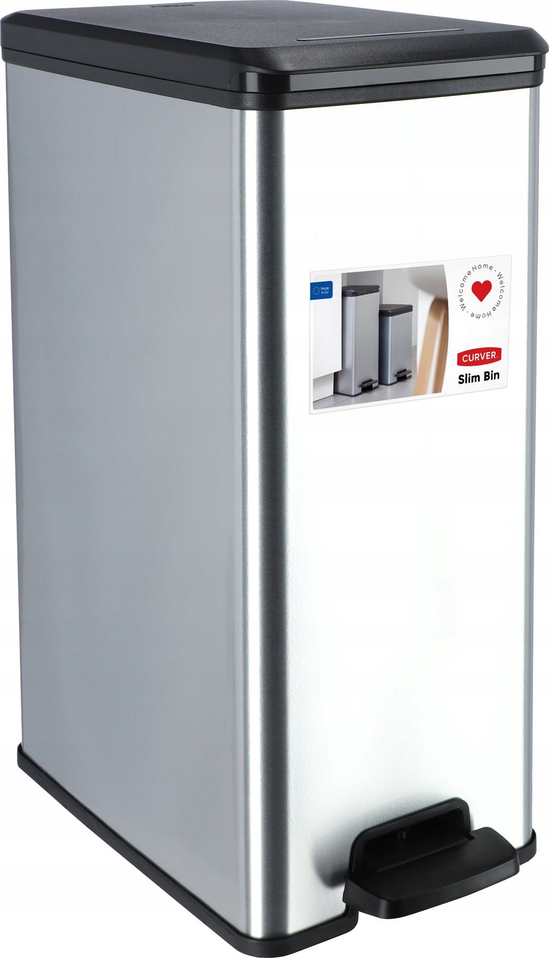 Kosz na śmieci Kadax Curver Kosz Na Śmieci Metalizowany Z Pedałem 40 L