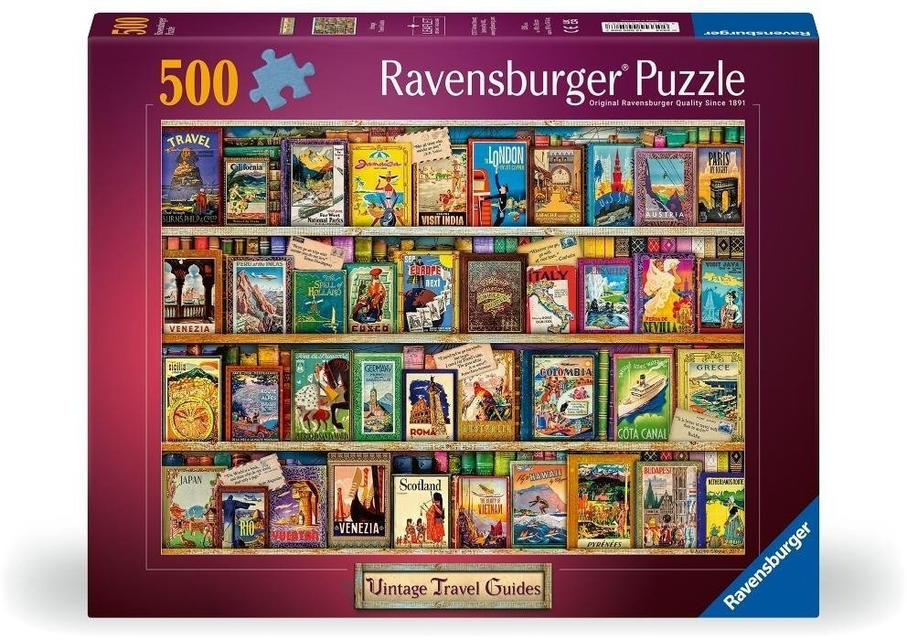 Puzzle 2D: Vintage - Pocztówki 500el