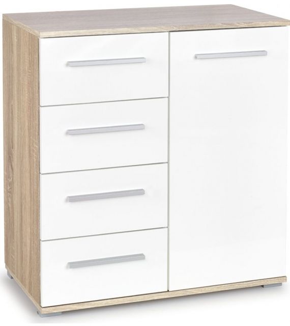 Halmar Lima Km-2 Komoda Dąb Sonoma / Biały