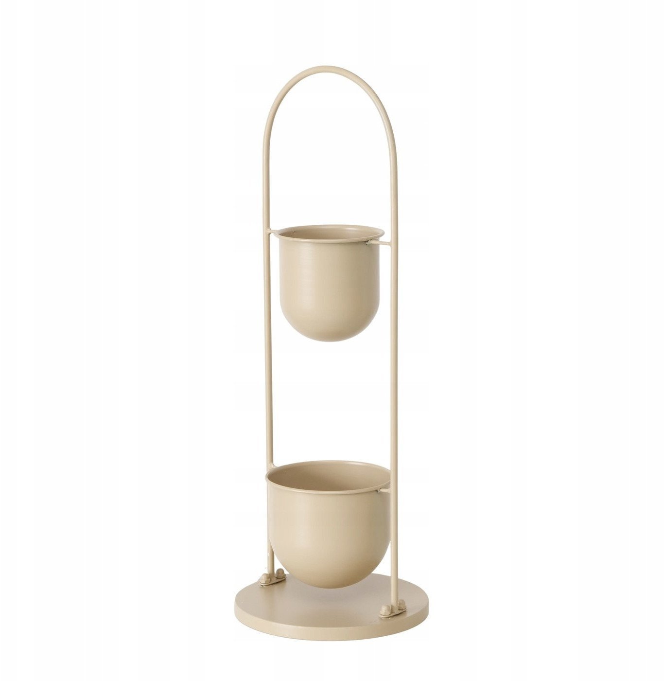 Kwietnik metalowy CAMILIO, beżowy, wys. 75 cm