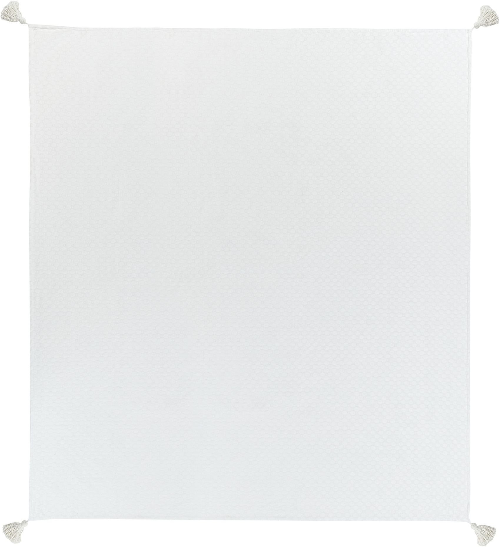 Narzuta na łóżko LINDULA Bawełna 200 x 220 cm Złamana biel