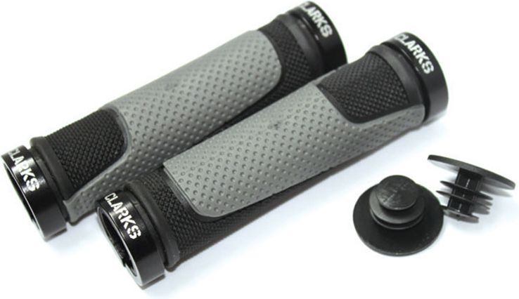 Clarks Chwyty kierownicy CLARK'S CLG308 LOCK-ON DC2 130mm czarno-grafitowe klamry czarne