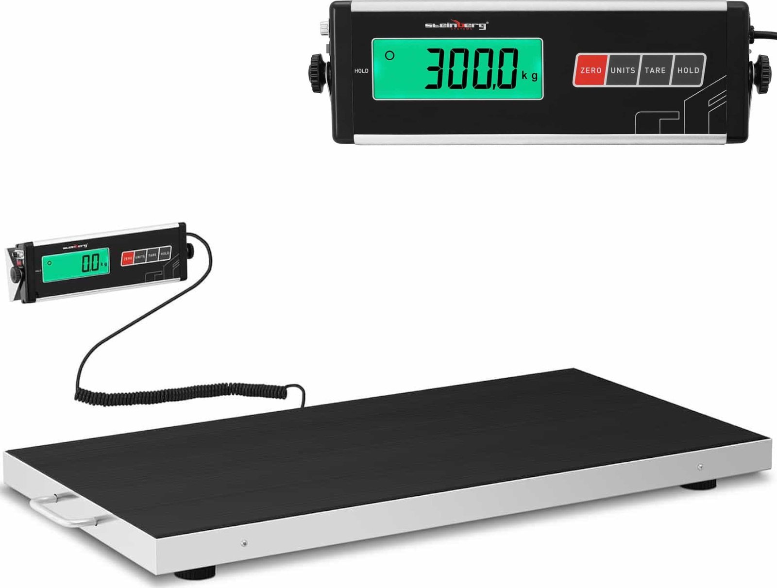 Steinberg Waga platformowa 98x50cm weterynaryjna do zwięrząt 300kg / 100g Waga platformowa 98x50cm weterynaryjna do zwięrząt 300kg / 100g