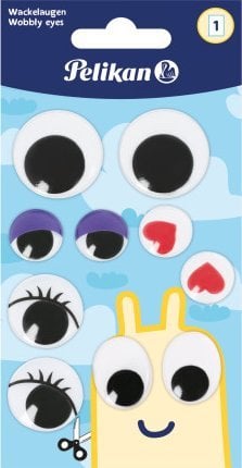 Pelikan Pelikan Sticker Wackelaugen STWA groß, 1 Blatt