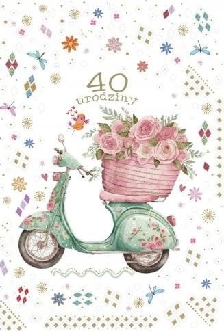 Teka Kartka okoliczno¶ciowa Urodziny 40