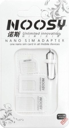 OEM Zestaw adapterów Nano Sim/Micro,Micro Sim i Nano/Sim (NOOSY 3w1) biały