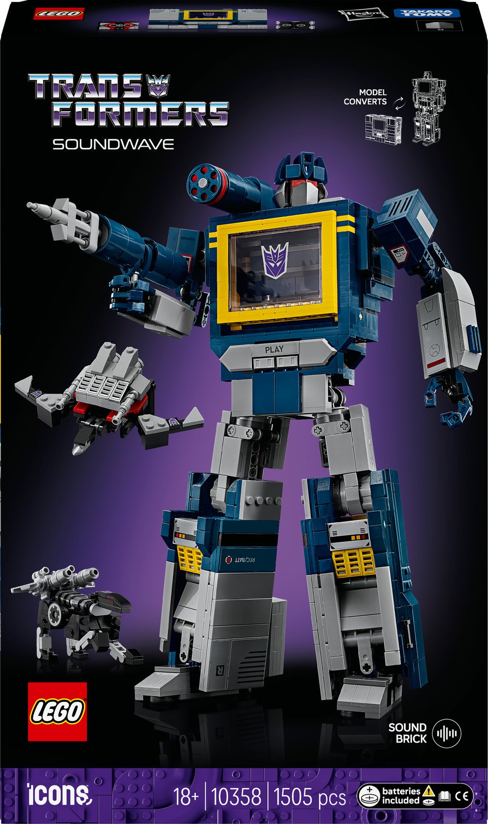 LEGO Icons Transformers: Soundwave (10358)
