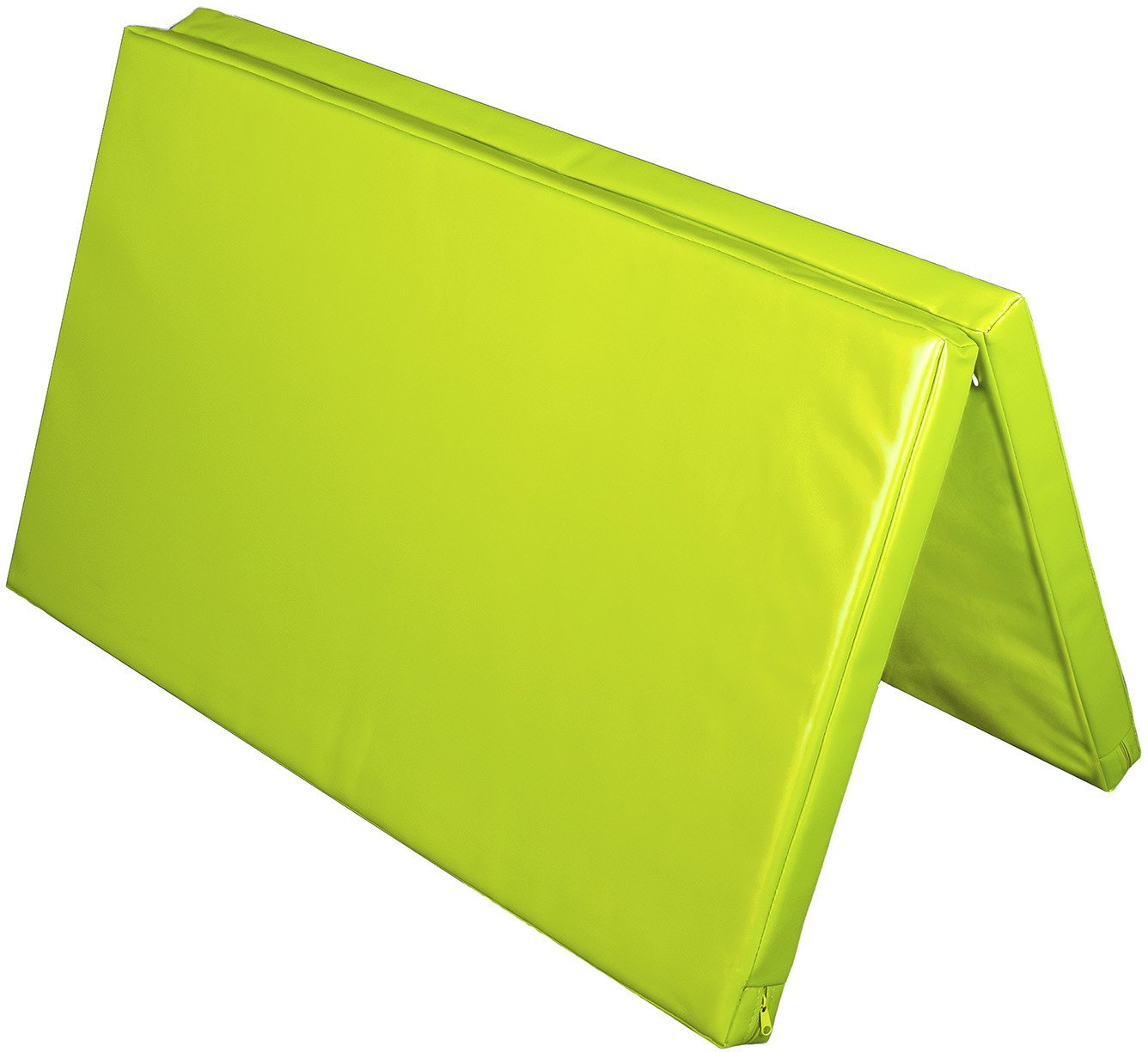 Materac dwuczęściowy z rzepami UNDERFIT 130 x 120 x 6 cm twardy seledynowy