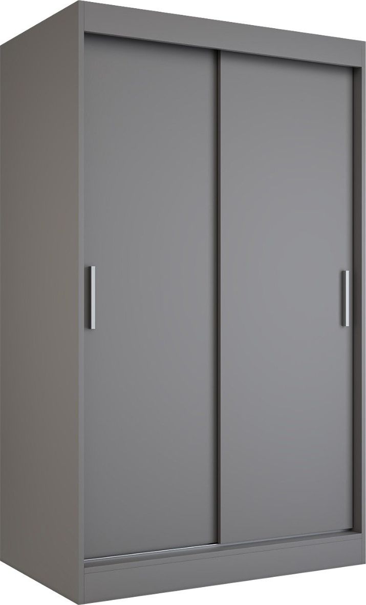 MKPOL Szafa przesuwna MODUO COMFORT 120 antracyt gładka