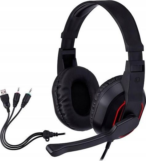 Słuchawki Tracer Gamezone Radian RGB Flow czarne (TRASLU46467)