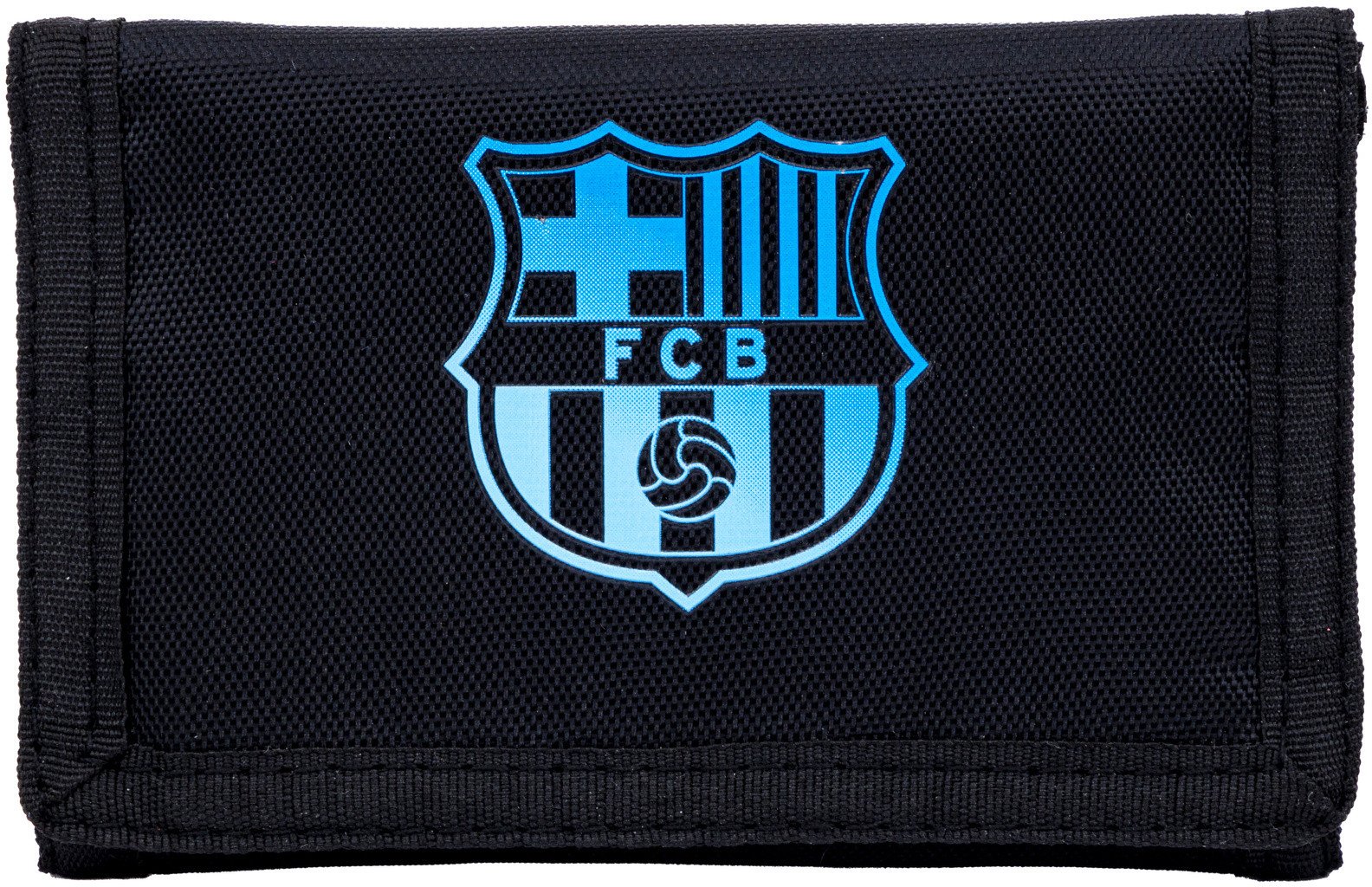 Portfel portfelik czarny materiałowy FC Barcelona 25x11cm ASTRA
