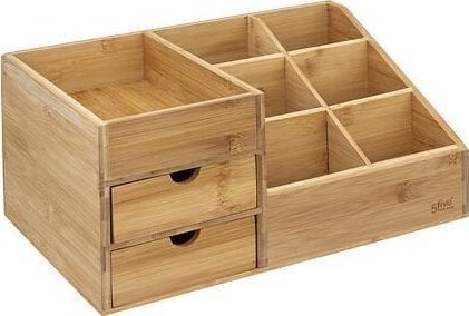 5five Organizer bambusowy na kosmetyki, 3 szufladki