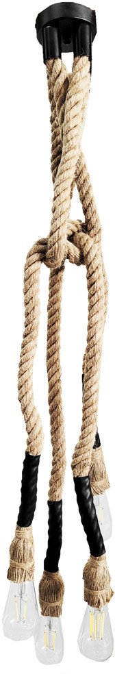 Lampa oprawa sznur jutowy konopny R09