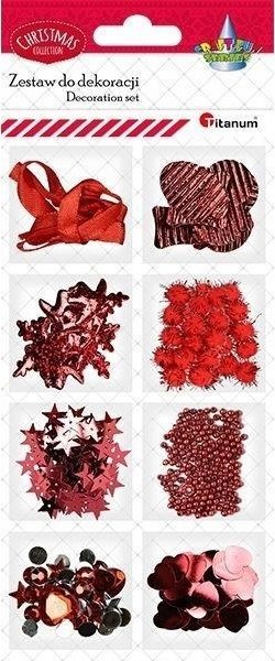 Titanum Zestaw do cardmakingu czerwony
