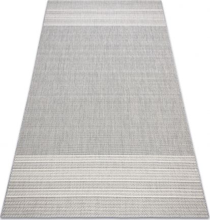 Dywany Łuszczów Dywan SZNURKOWY SIZAL FLAT 48829637 Jodełka szary, 120x170 cm