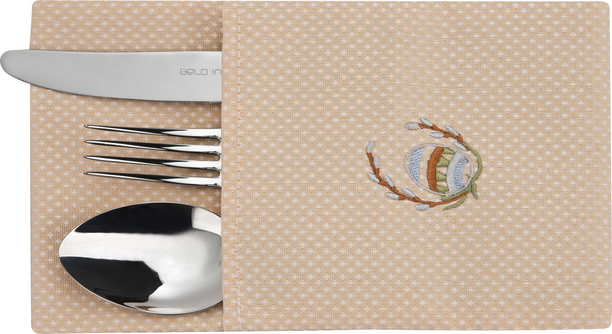 Witek Home Pokrowiec na sztućce (jasno pomarańczowy)