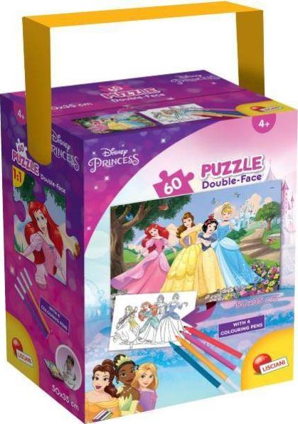 Lisciani Puzzle w tubie Mini 60 Księżniczki