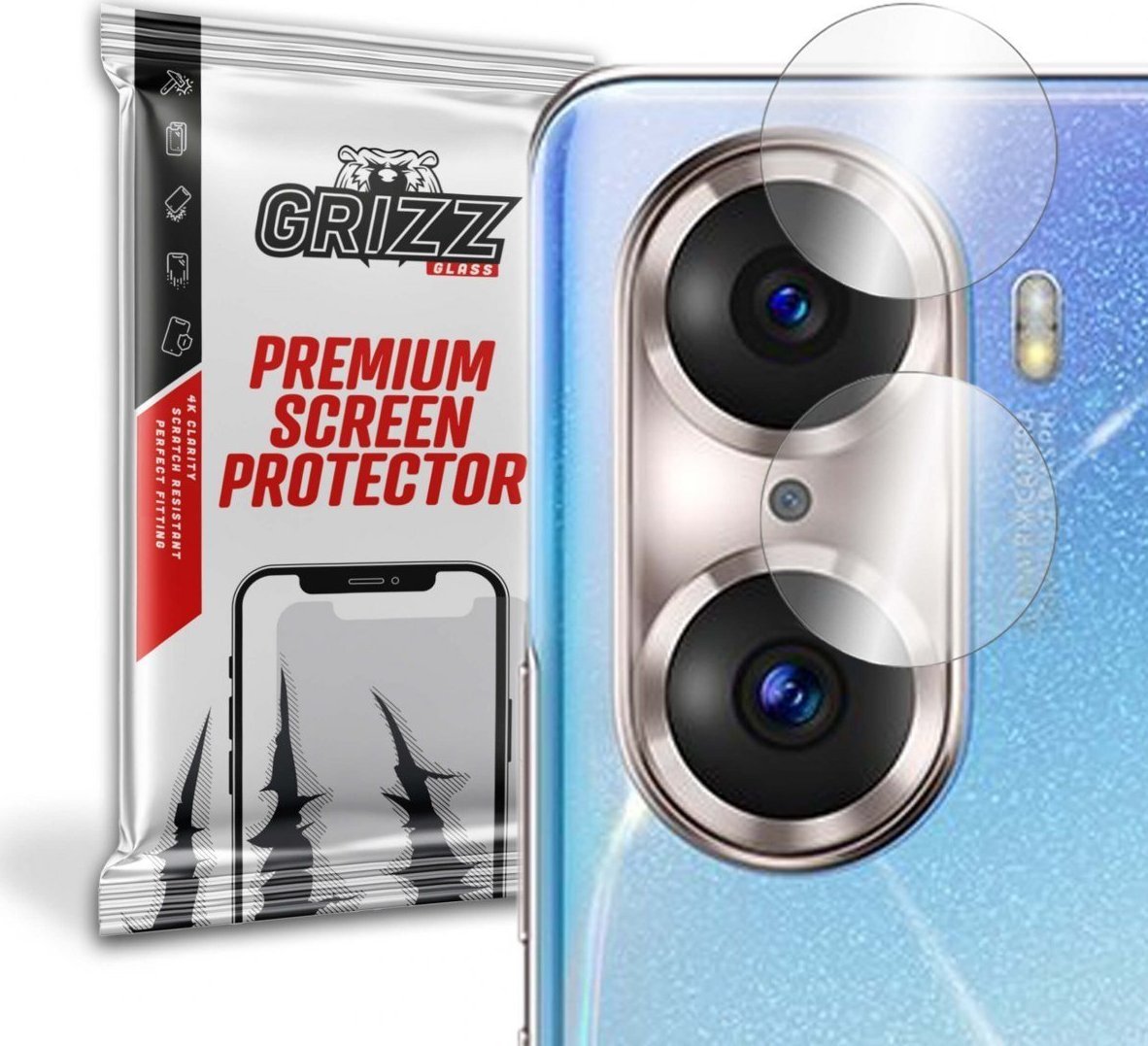 GrizzGlass Szkło hybrydowe na aparat Grizz Honor 60 Pro
