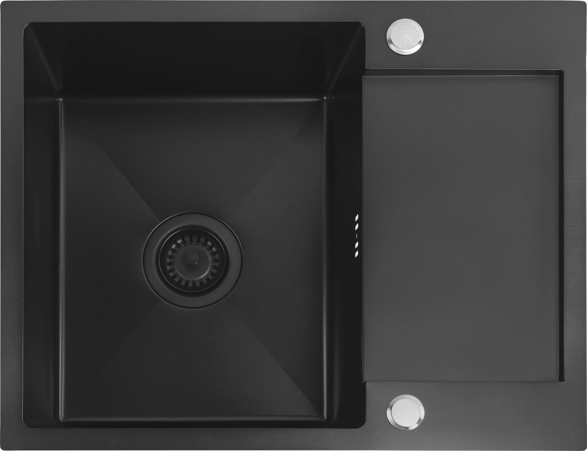 Zlewozmywak stalowy REA Paul Czarny