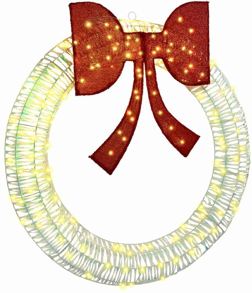 vidaXL Wianek z 150 diodami LED Ciepła biel 120 cm PET