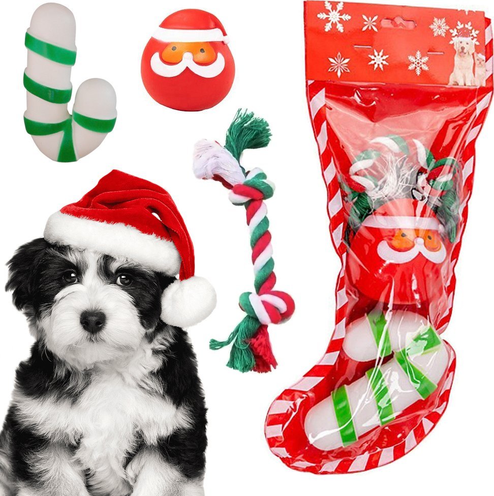 Verk Zestaw zabawek dla psa gryzak szarpak 3 szt mix zabawka na prezent święta Zestaw zabawek dla psa gryzak szarpak 3 szt mix zabawka na prezent świę