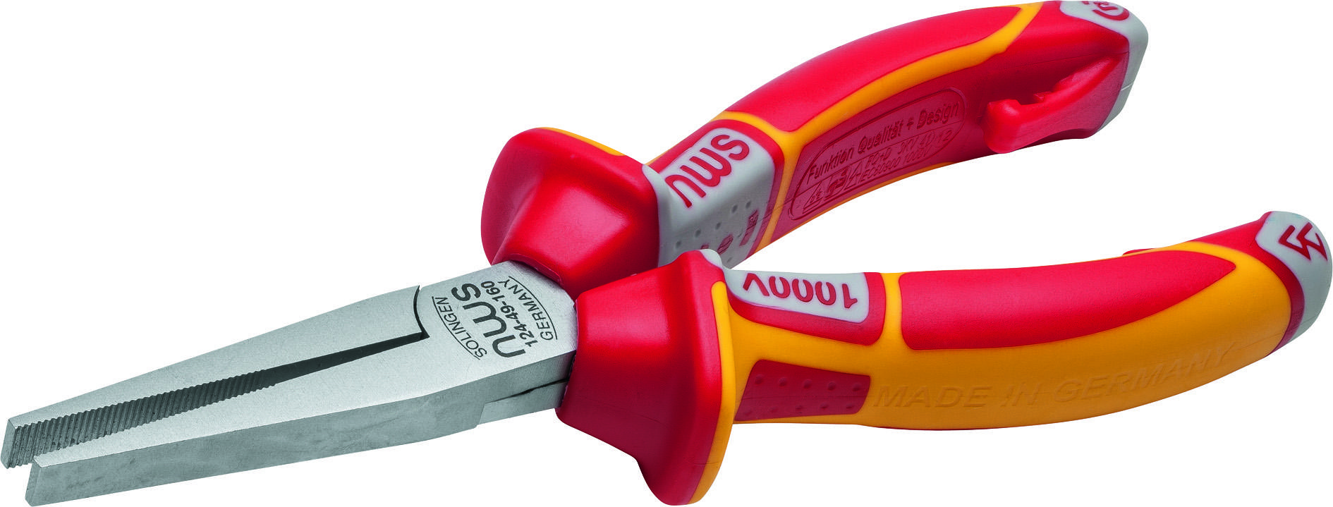 NWS Szczypce płaskie 160mm izolowane