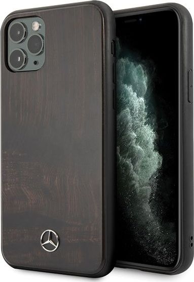 Mercedes Mercedes MEHCN65VWOBR iPhone 11 Pro Max hard case brązowy/brown Wood Line Rosewood