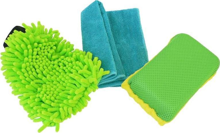 Carcommerce GĄBKI - ZESTAW CZYSZCZĄCY 3 w 1 - PAULA