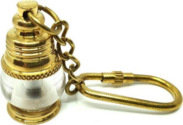 Breloczek Upominkarnia Breloczek mosiężny - mini lampa okrętowa KEY-0119