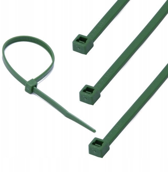 CABLE TIES 290X4.5 ELMATIC GREEN 100PCS
