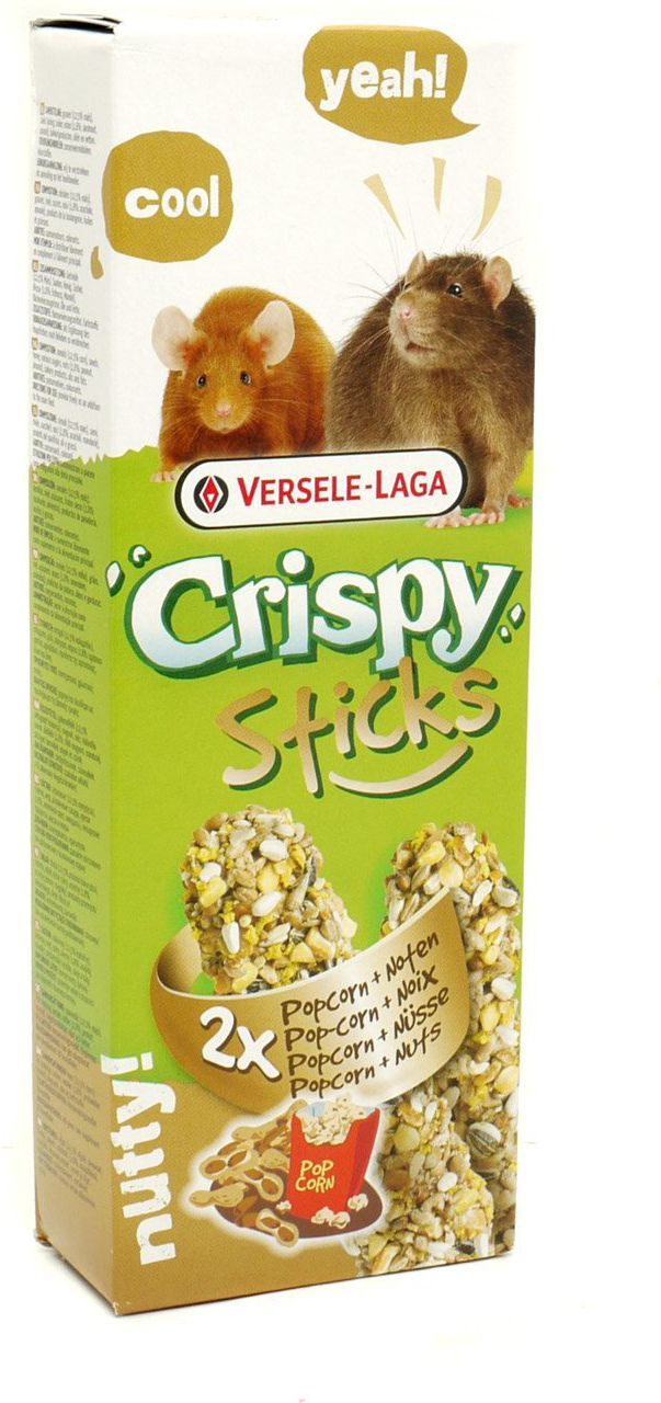 Versele-Laga Crispy Sticks kolby dla szczura i myszy popcornowo-orzechowe 2 szt.