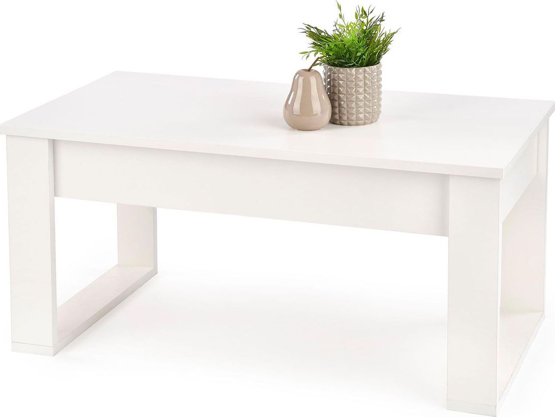 Elior Prostokątna ława z szufladami Salva - biała