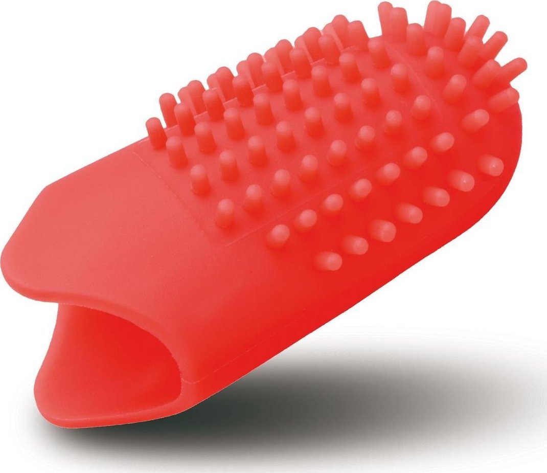 IKO IKO KIDS BIO szczoteczka na palec czerwony grejfrut one size