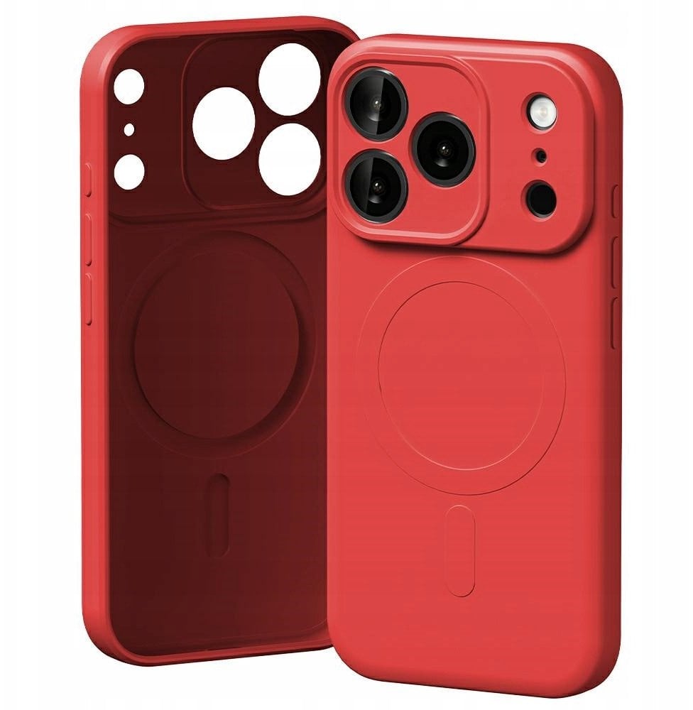 Etui Mercury Semi-Silicone MagSafe do iPhone 17 Pro czerwony