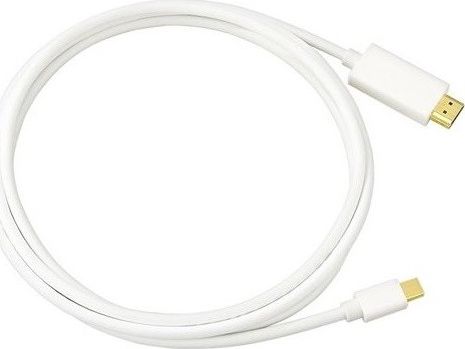 Kabel LMP DisplayPort Mini - HDMI 2m biały (-MH-2M)