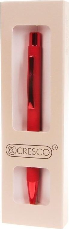 Cresco Długopis City czerwony w etui