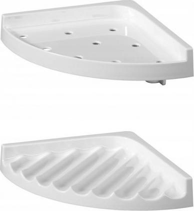 Koszyk prysznicowy Bisk Półka łazienkowa narożna pod prysznic 2 części