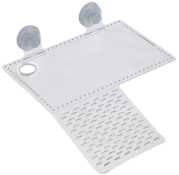 vidaXL Terra Natura, platforma, wspinaczka dla żółwia, biała, akryl, 30 x 19,5 + 15 x 15,5 cm