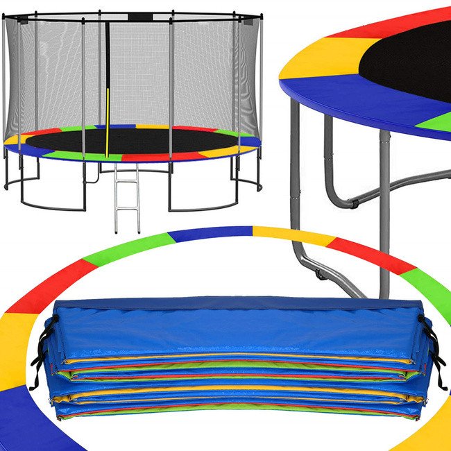 Osłona na sprężyny z siatką do trampoliny zewnętrzną 13FT 396/400/407cm multikolor UNIWERSALNY